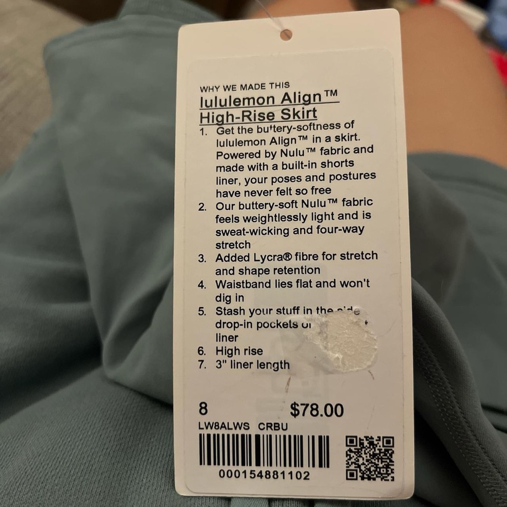Lululemon Athletica Align High-Rise Skirt in Green